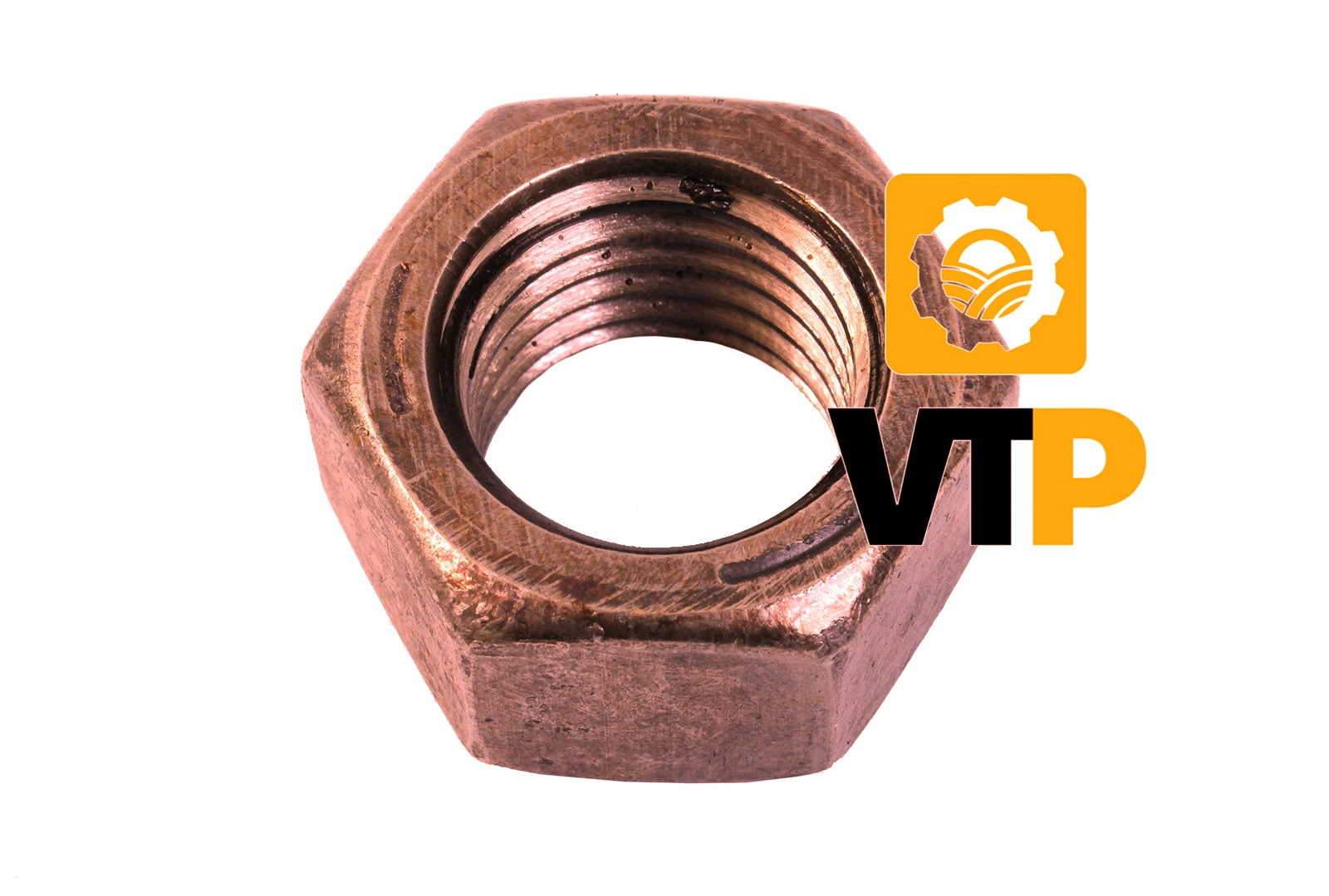 Гайка ГАЗ-53 66-1008035  колектора широка мідна М10х1,0
