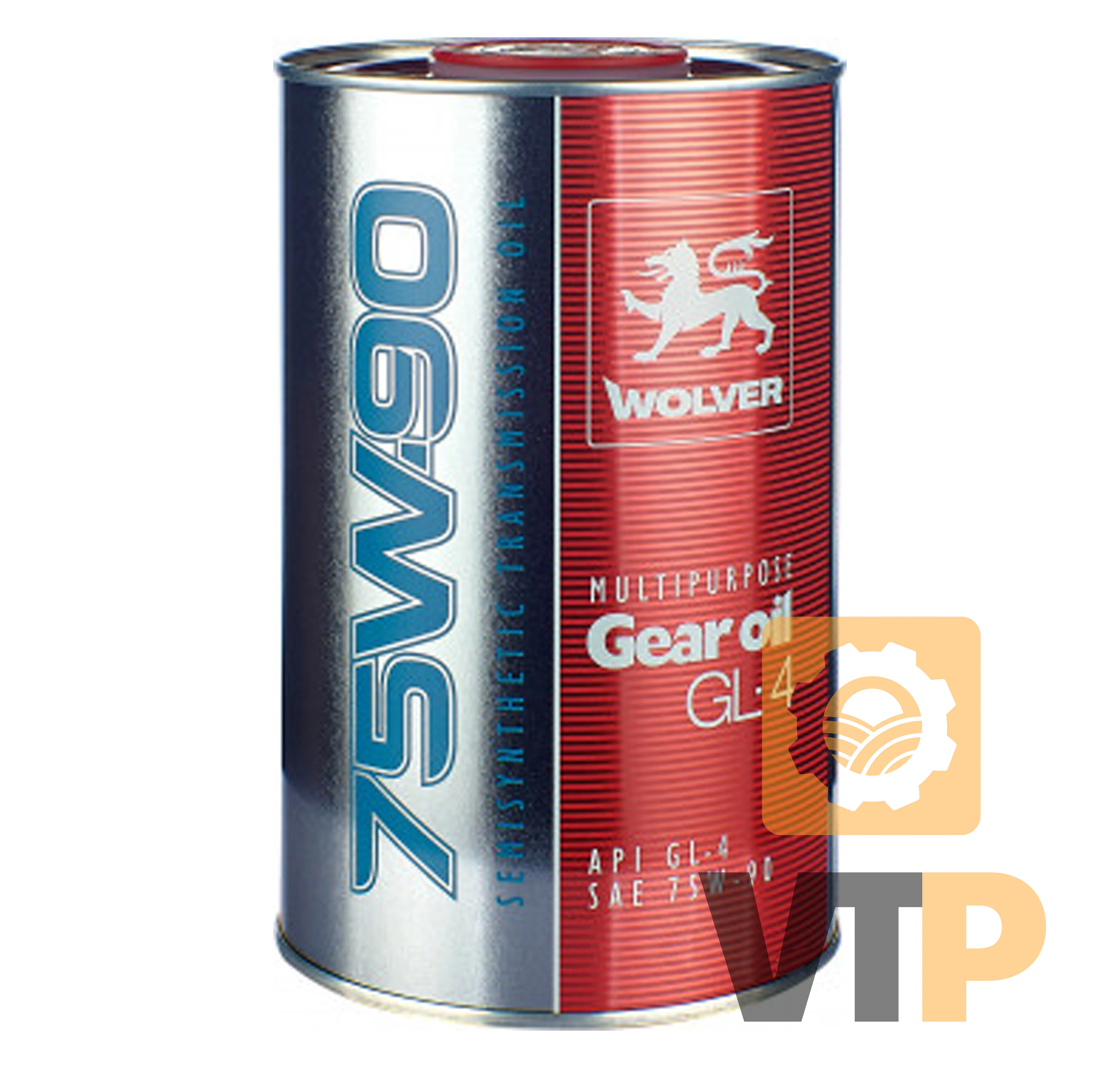 Олива трансмісійна WOLVER MULTIPURPOSE GEAR OIL SAE 75W-90 API GL-4  каністра 1л жерсть