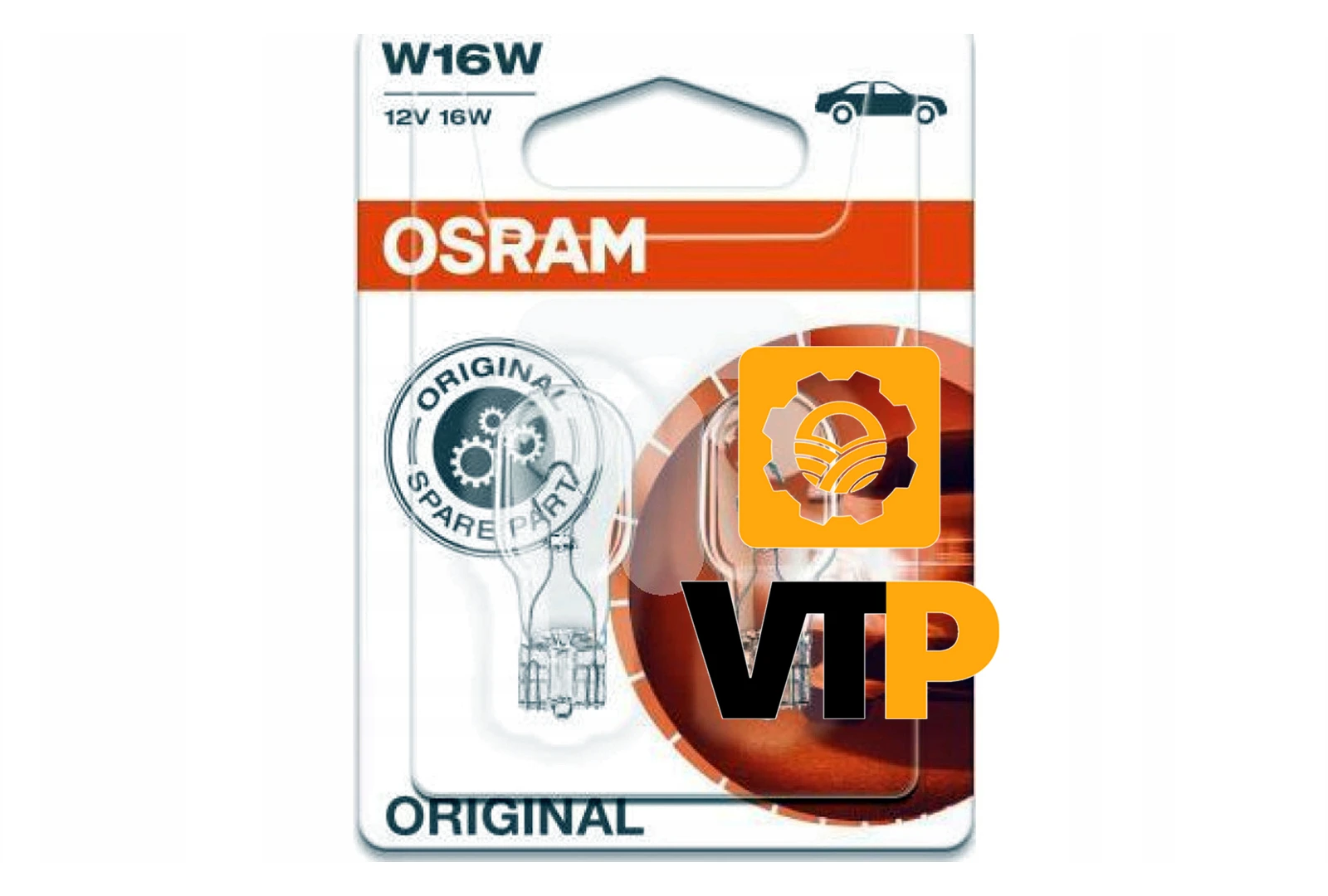 Лампочка  W16W12V 16W W2,1х9,5d ORIGINAL LINE (2 шт) blister