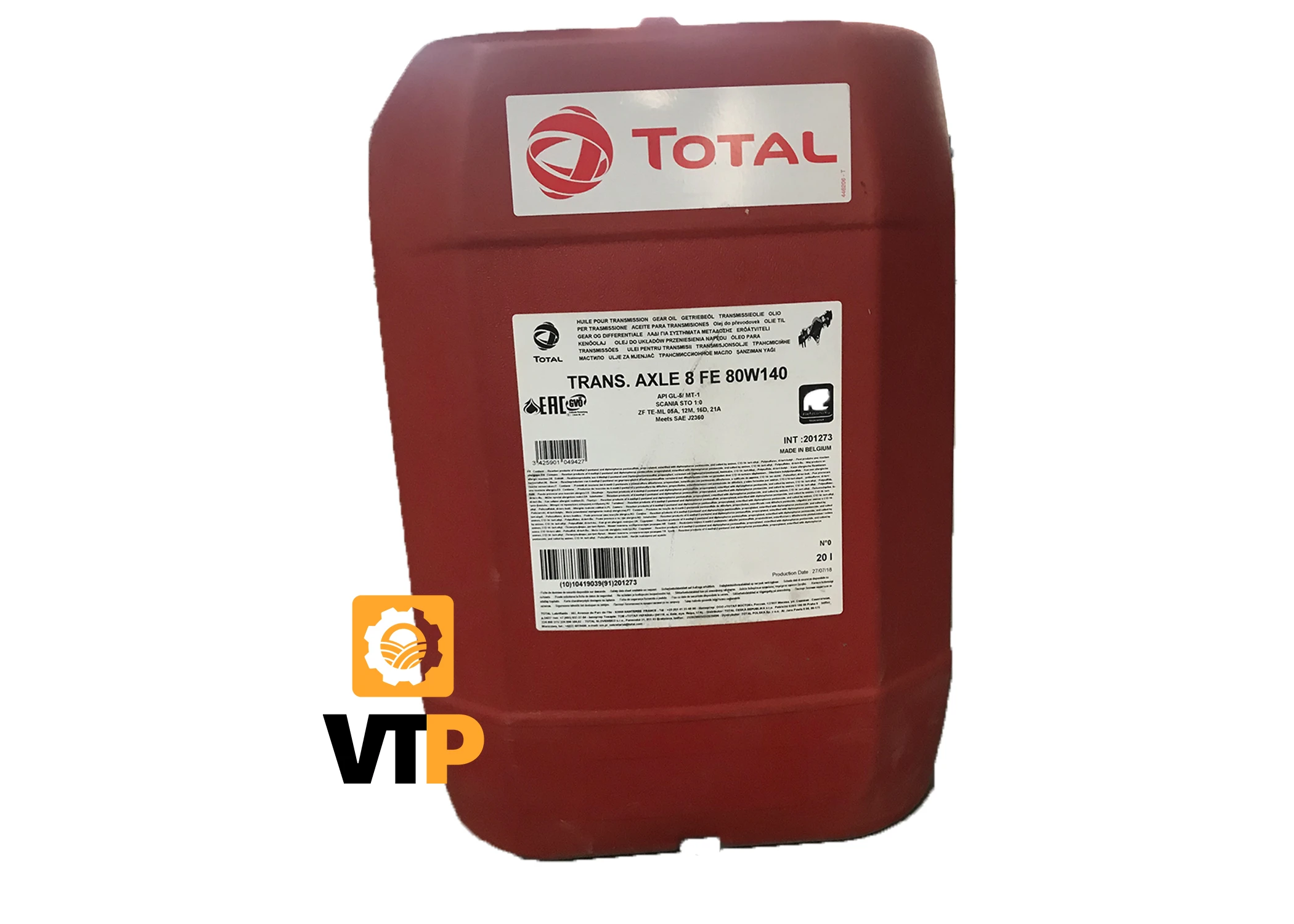 Олива 80W-90 TOTAL трансмісійна Transmission AXLE 7 (20л.)